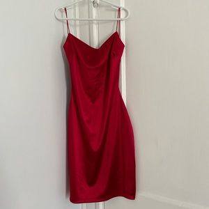 Red formal dress